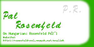 pal rosenfeld business card